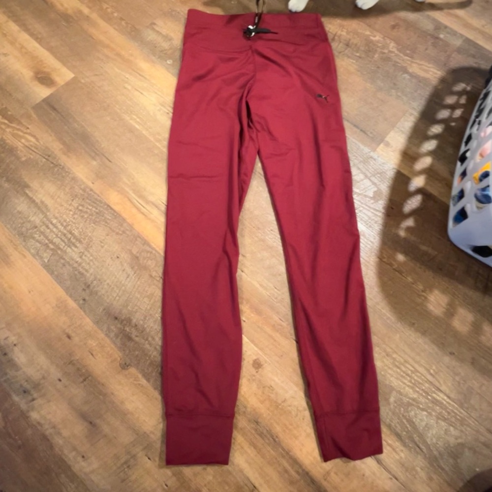 Maroon puma joggers/leggings
